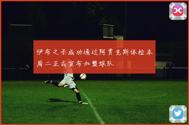 伊布之子成功通过阿贾克斯体检本周二正式宣布加盟球队